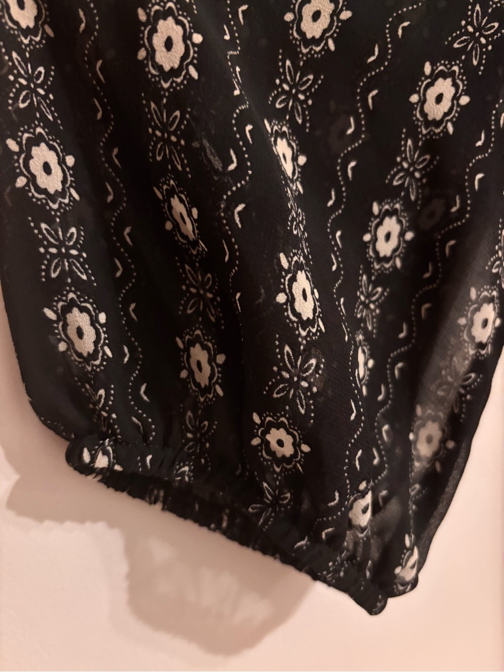 Lily Rose NWT Bohemian Chiffon tie front Peasant Dress - Picture 7 of 11